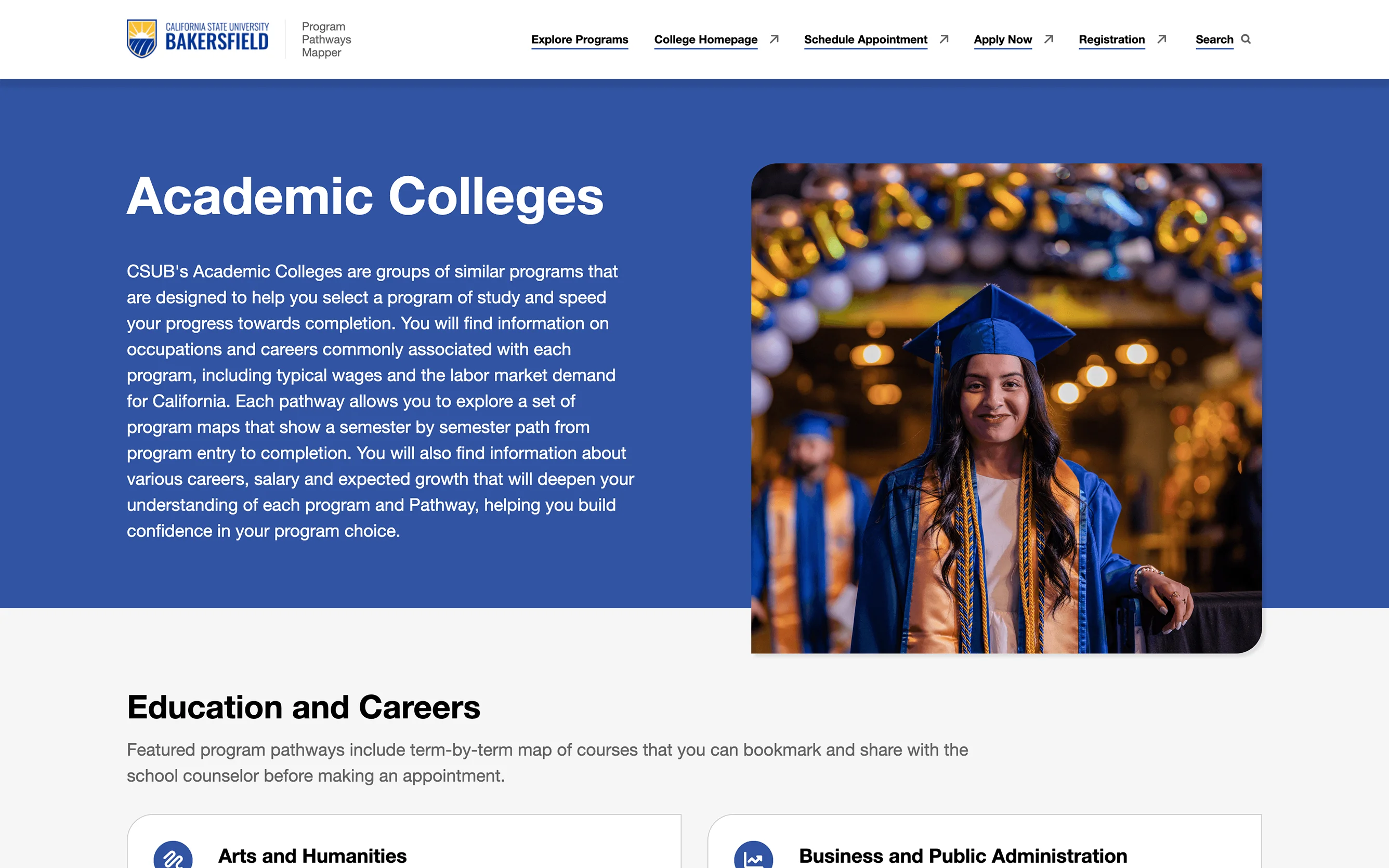 Screenshot of the CSU Bakersfield instance of PPM on a laptop